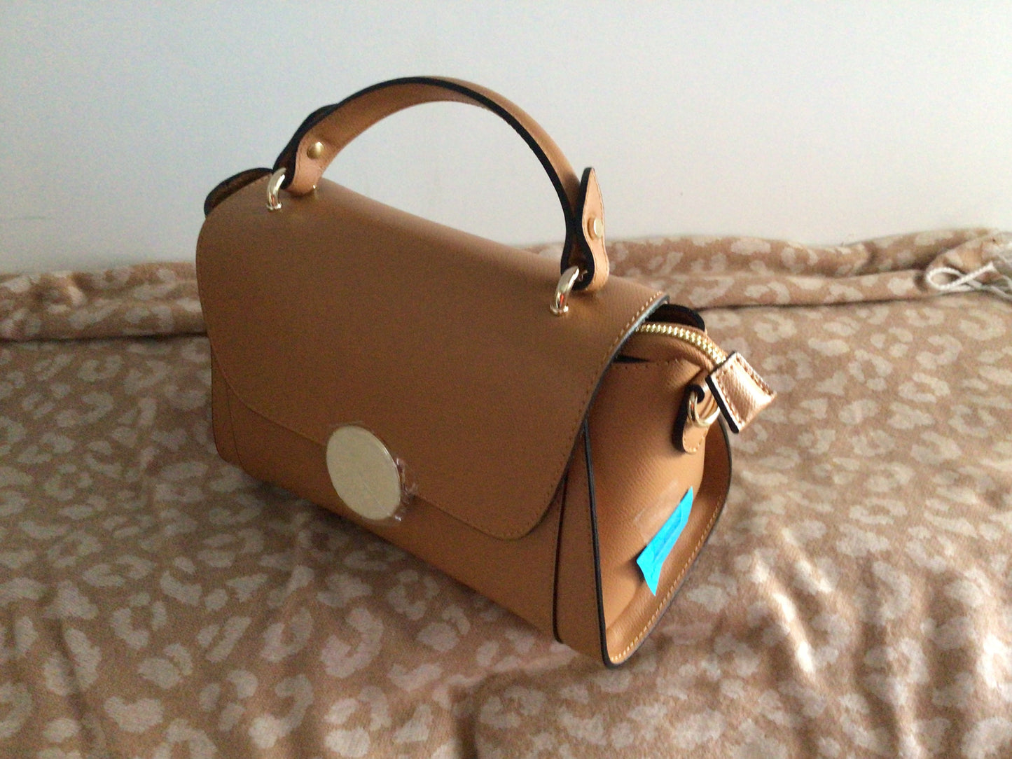 Sac en cuir Ella en camel