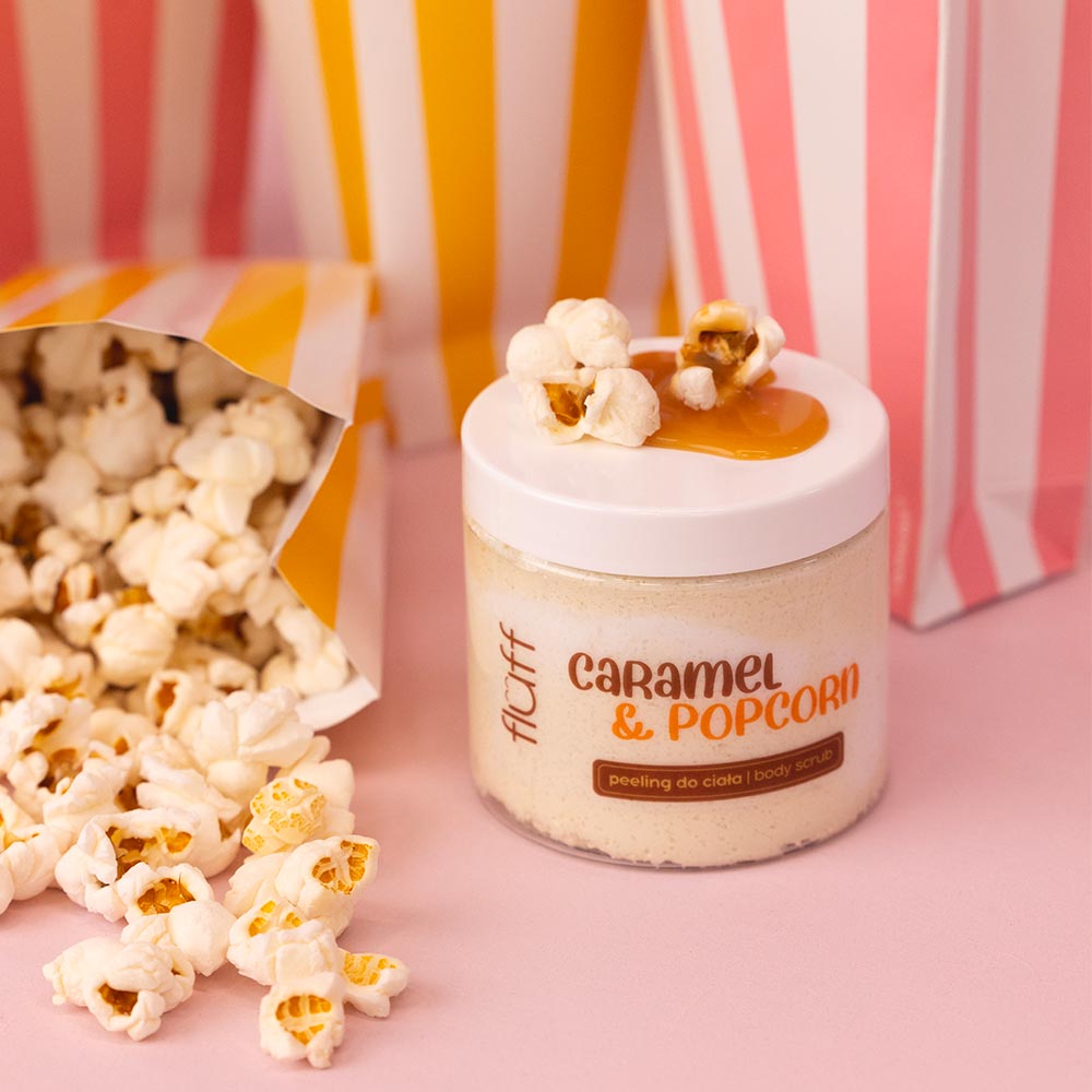 Gommage visage et corps caramel& popcorn
