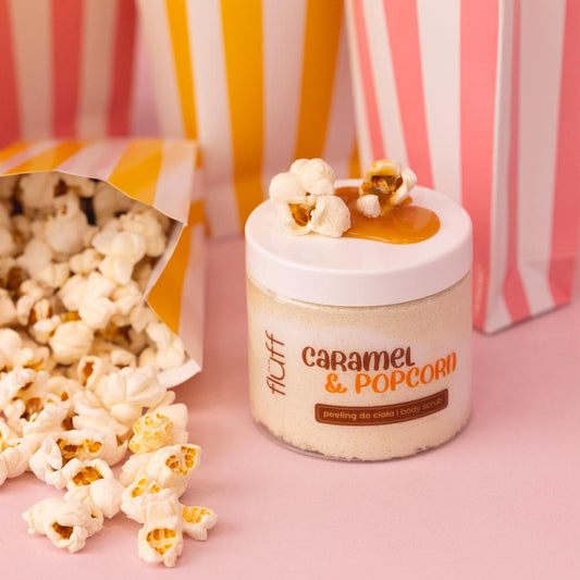 Gommage visage et corps caramel& popcorn